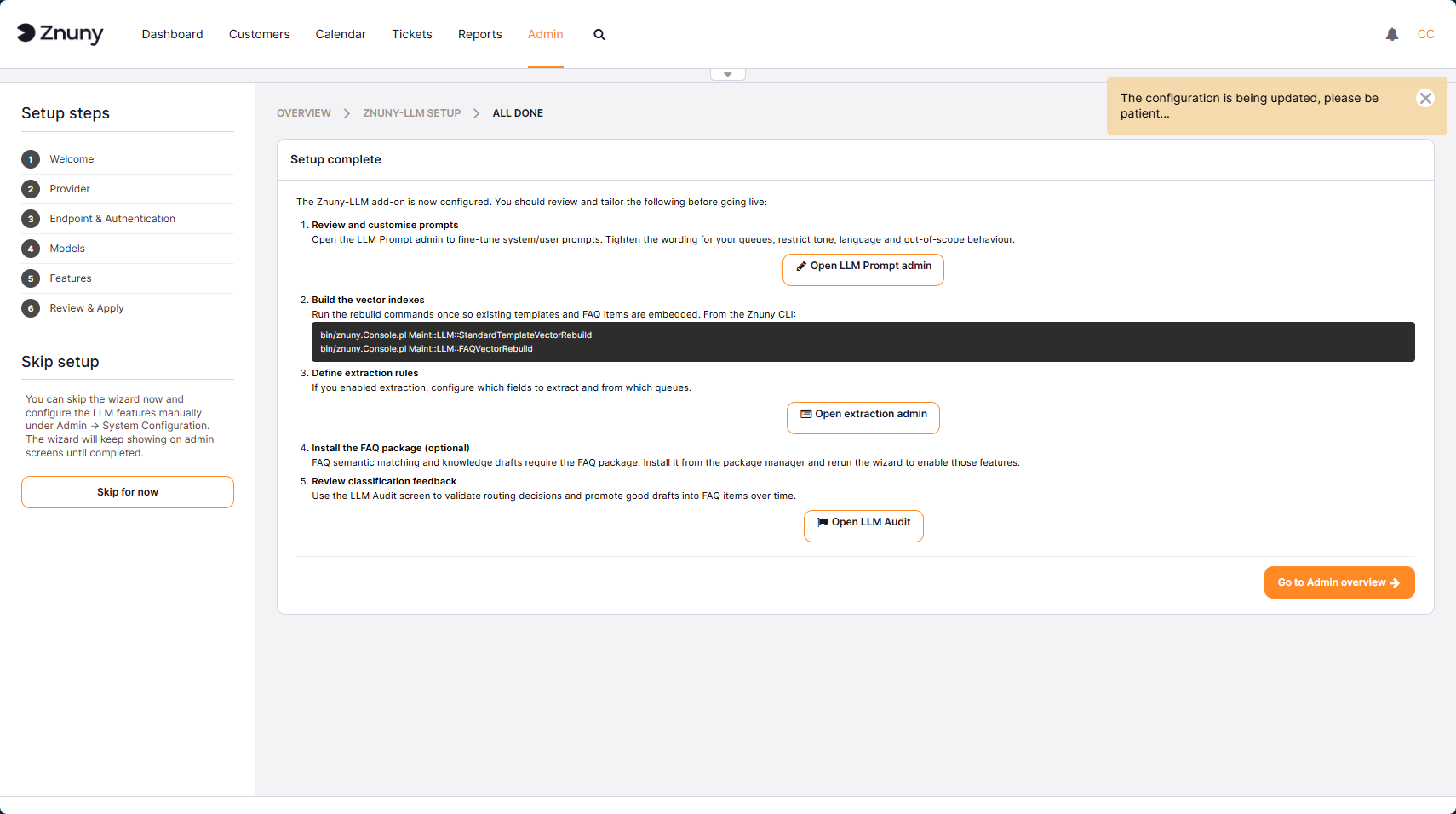 Summary Page